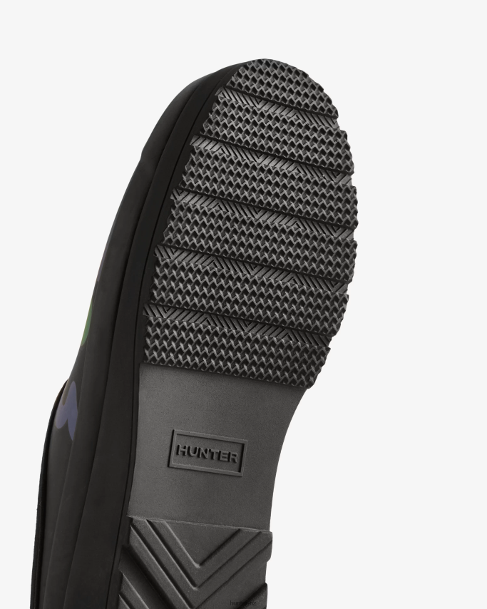 JP0D4D116 PLAY Flower Pop Print Clogs Hunter Women