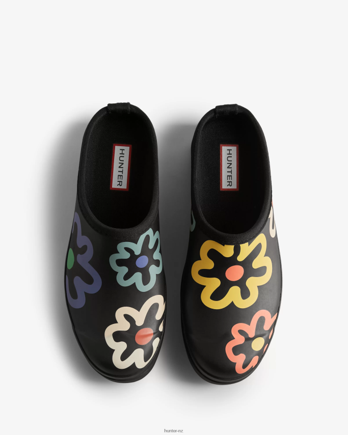 JP0D4D116 PLAY Flower Pop Print Clogs Hunter Women