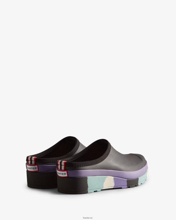 JP0D4D249 PLAY Striped Sole Clogs Hunter Women