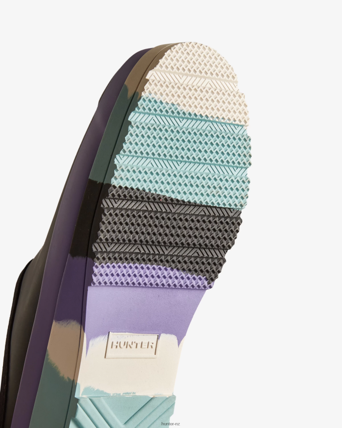 JP0D4D249 PLAY Striped Sole Clogs Hunter Women