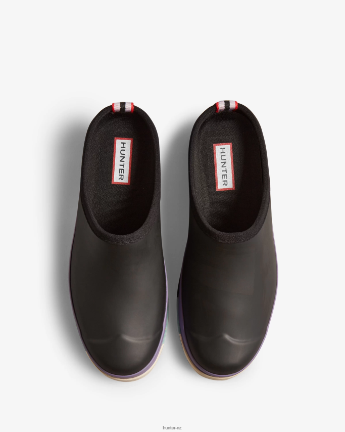 JP0D4D249 PLAY Striped Sole Clogs Hunter Women