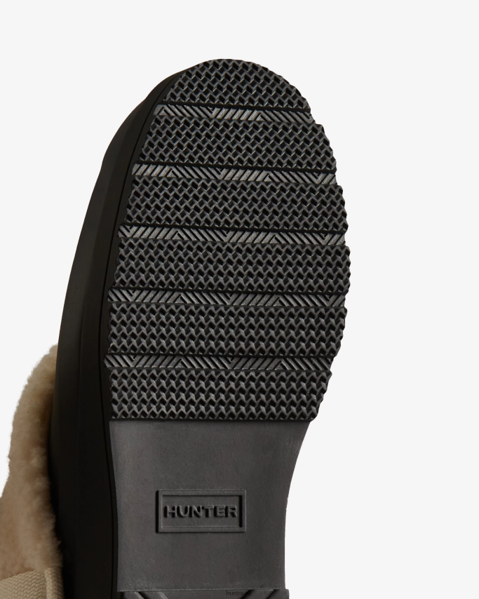 JP0D4D258 Play Vegan Shearling Insulated Clogs Hunter Women