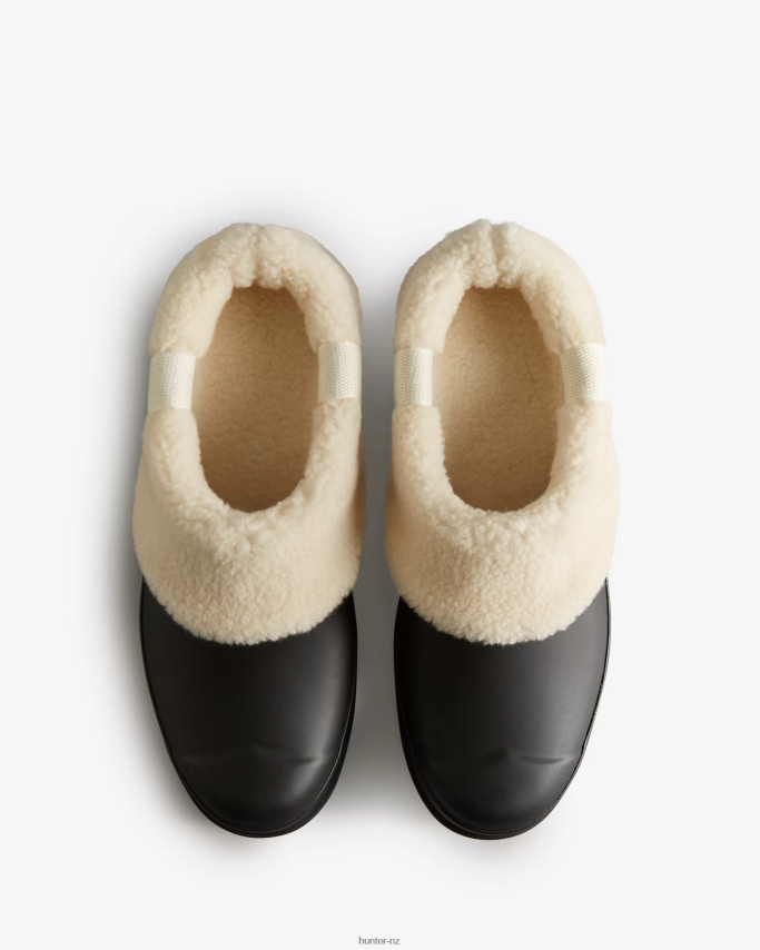 JP0D4D258 Play Vegan Shearling Insulated Clogs Hunter Women