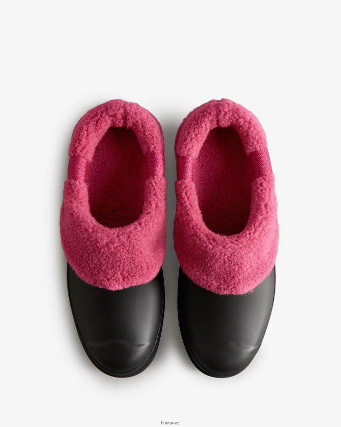 JP0D4D259 Play Vegan Shearling Insulated Clogs Hunter Women