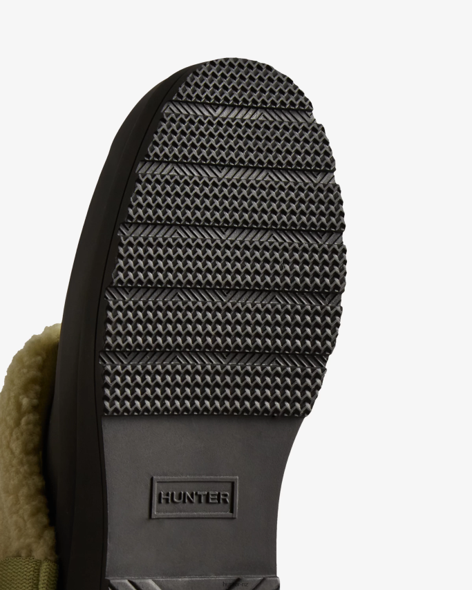 JP0D4D260 Play Vegan Shearling Insulated Clogs Hunter Women