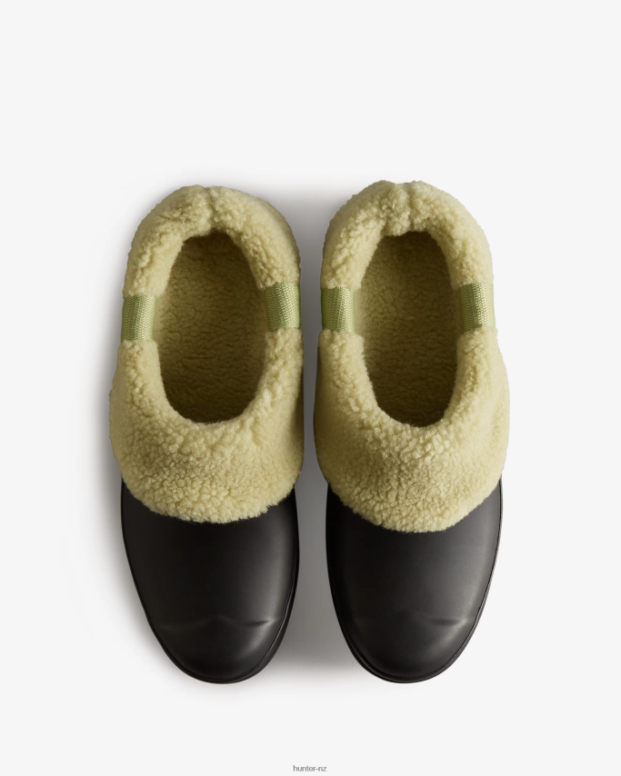 JP0D4D260 Play Vegan Shearling Insulated Clogs Hunter Women