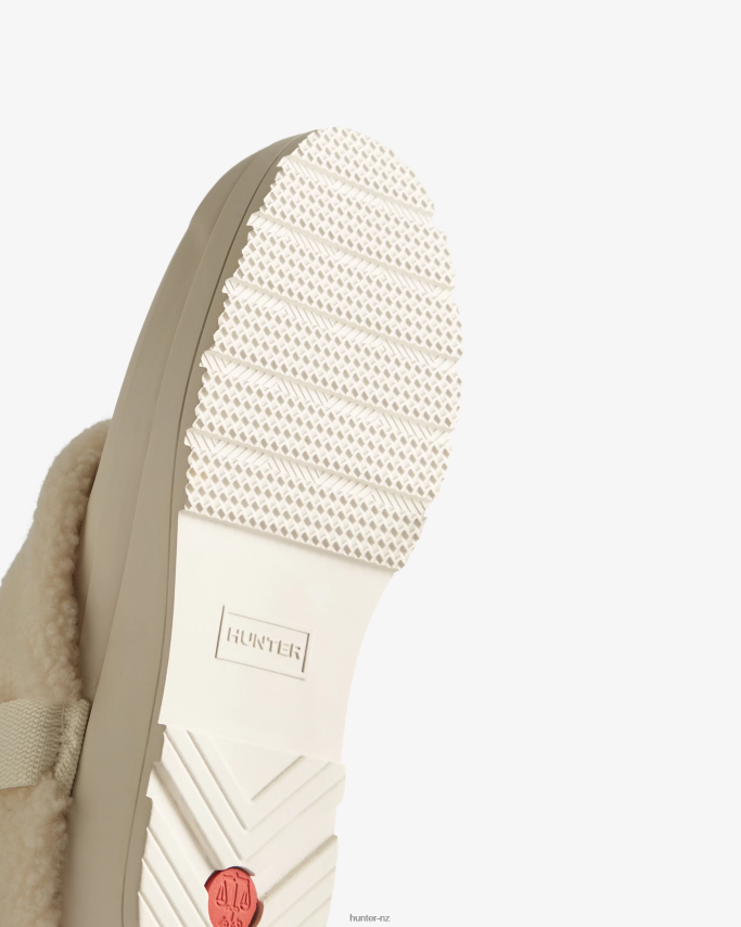 JP0D4D261 Play Vegan Shearling Insulated Clogs Hunter Women