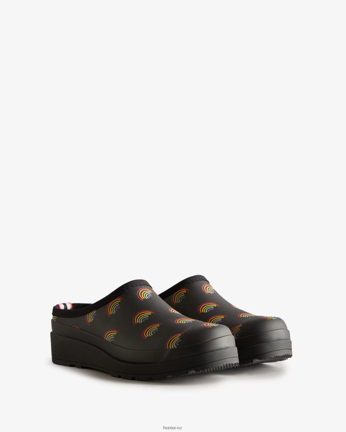 JP0D4D268 Play Mini Rainbow Clogs Hunter Women