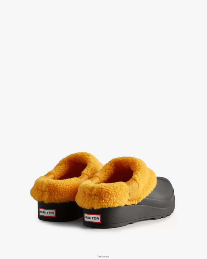 JP0D4D328 Play Vegan Shearling Insulated Clogs Hunter Women