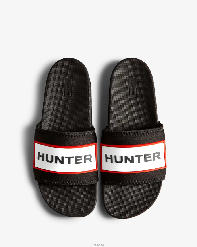 JP0D4D105 Neoprene Logo Slides Hunter Women