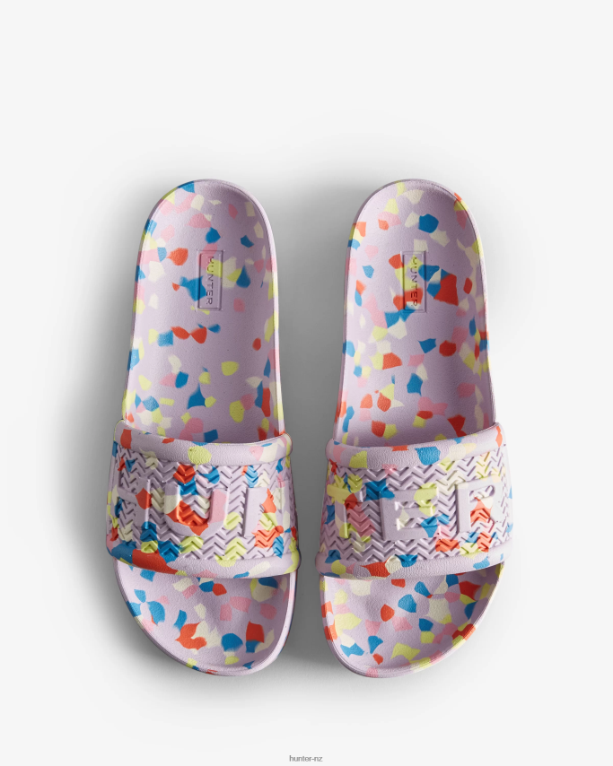 JP0D4D237 BLOOM Marble Slides Hunter Women