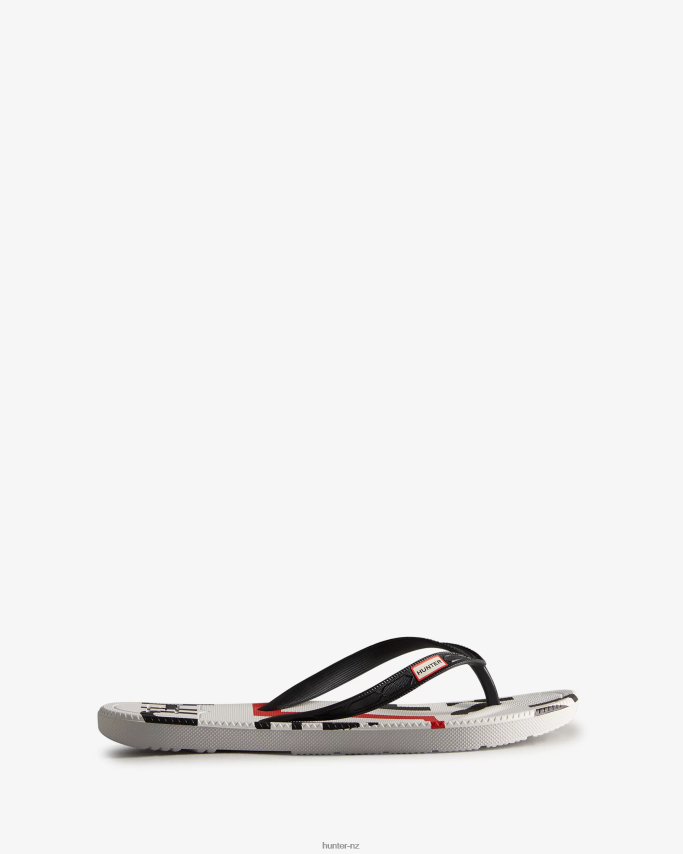 JP0D4D283 Exploded Logo Flip Flops Hunter Women