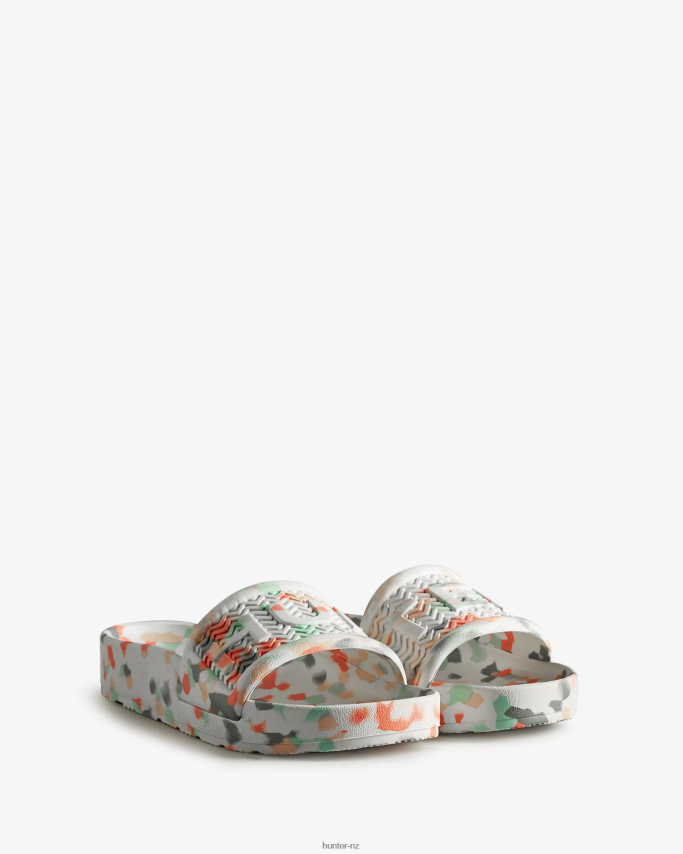 JP0D4D286 BLOOM Marble Slides Hunter Women