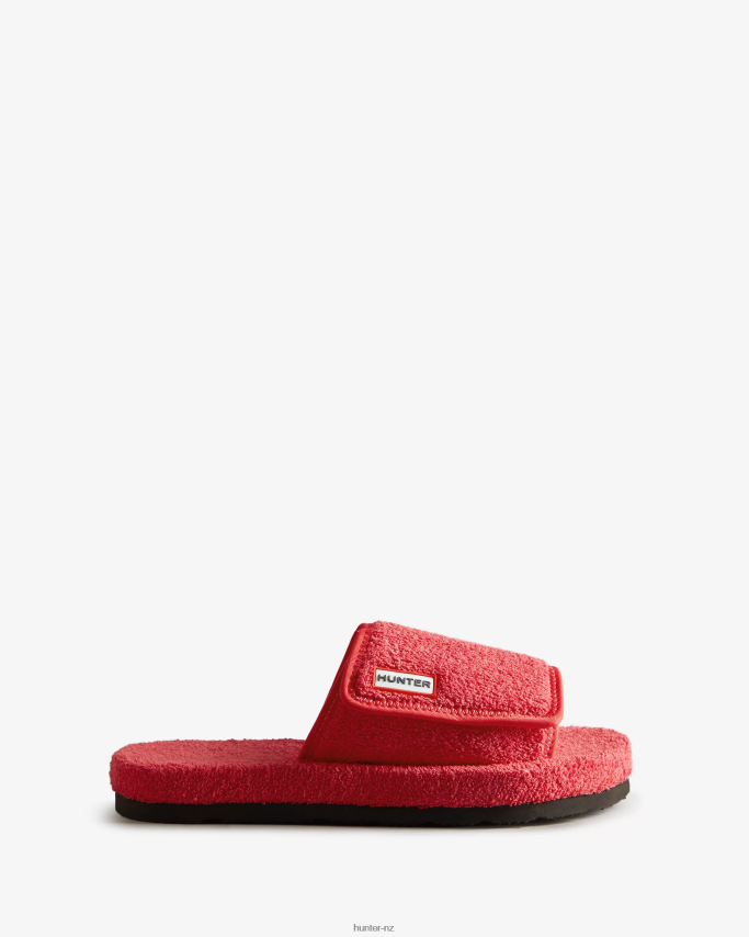 JP0D4D327 Terry Towelling Beach Platform Adjustable Slide Hunter Women
